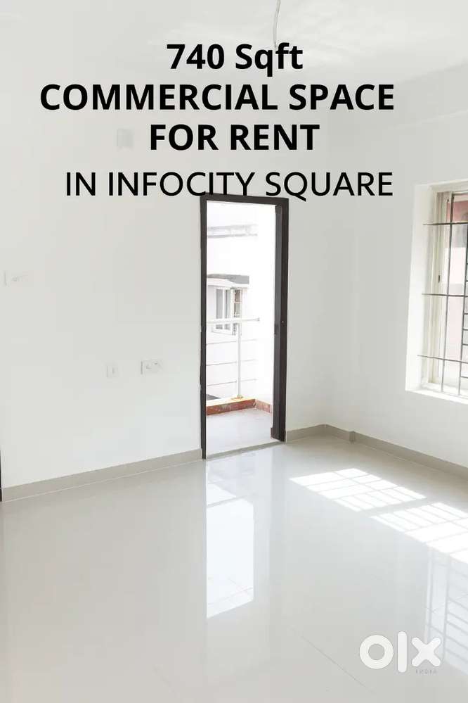 740sqft, commercial space for rent in Infocty.