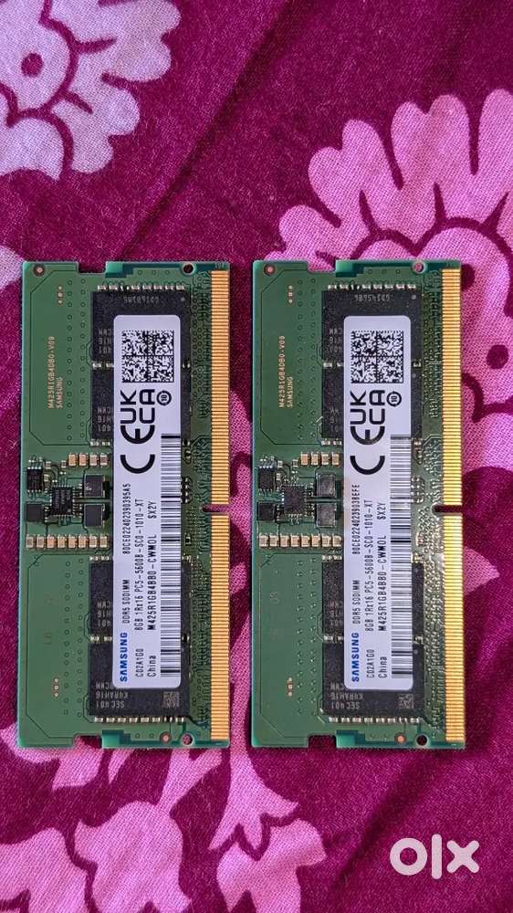 Samsung 8GBx2 DDR5 5600MHz PC5-44800 CL46 SODIMM
