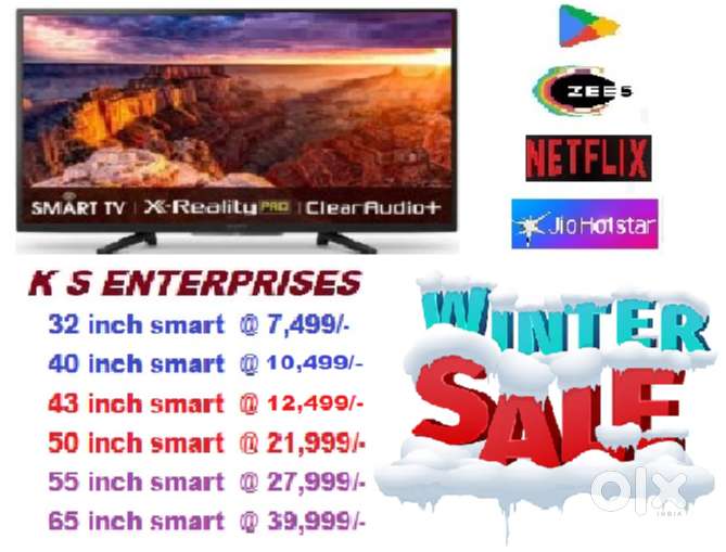 WINTER SPECIAL SALE 43 INCHES  SMART, 4K UHD LED TV IN 12,499 ONLY.