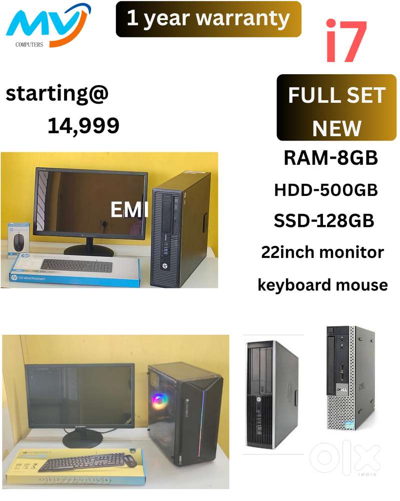 Desktop Laptop CPU Full Set i3-i5-i7 Available @ Low Price  New