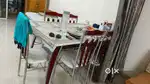 Full glass dining table