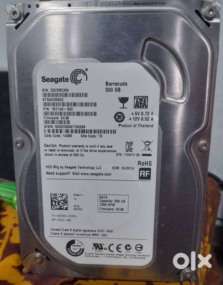 500GB Seagate 7200rpm pc HDD