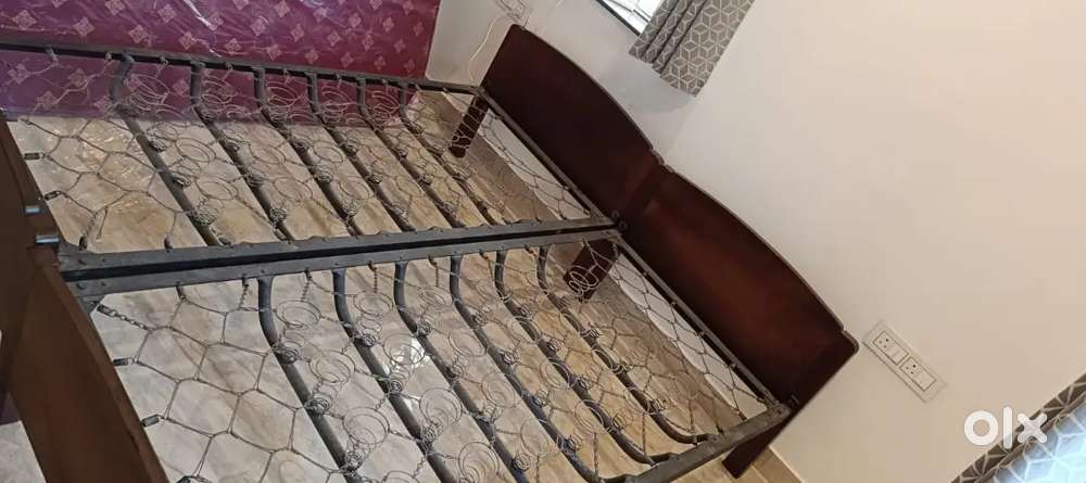 Antique bed with new mattress not used