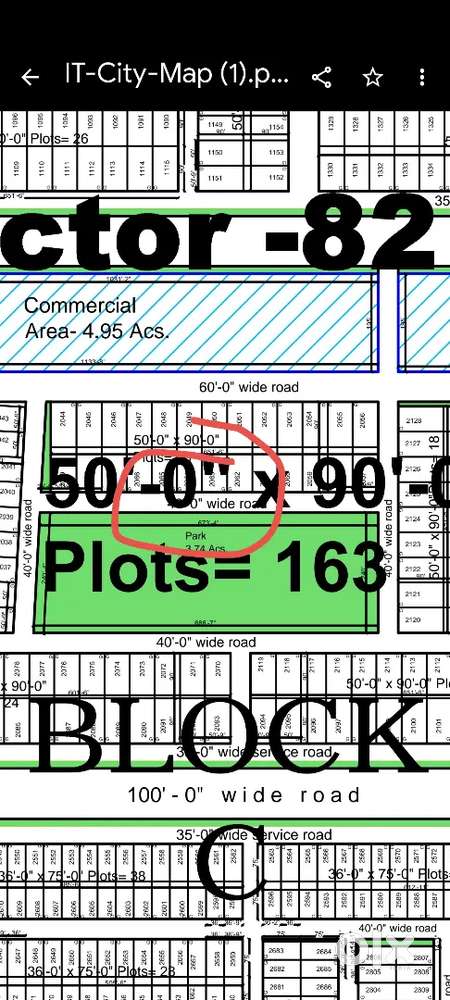 500sqyd Park facing in it city 82