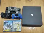 PlayStation 4 pro 1tb with 3 joystick and 2 games