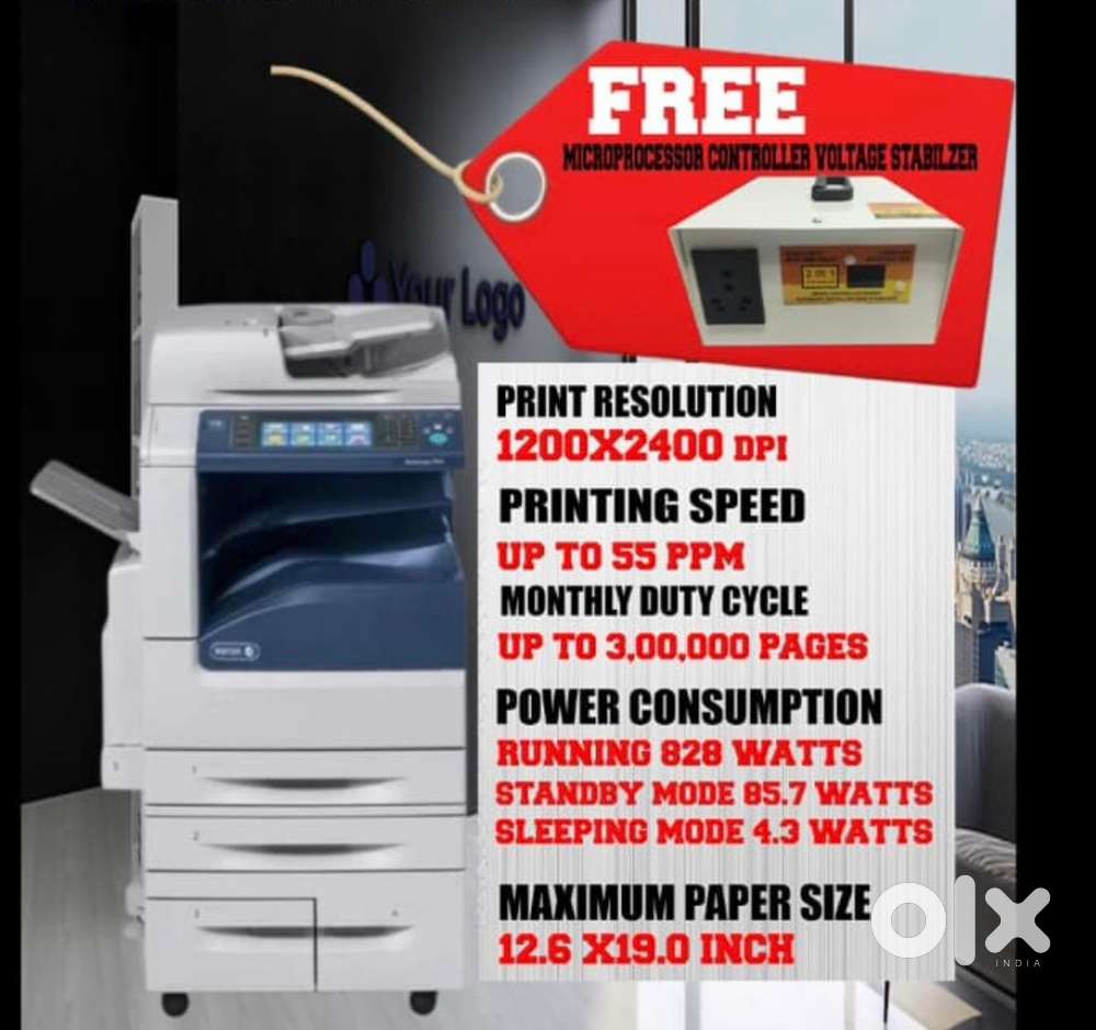 Xerox workcenter 7855, A3 size Auto duplex Refurbished colour printer