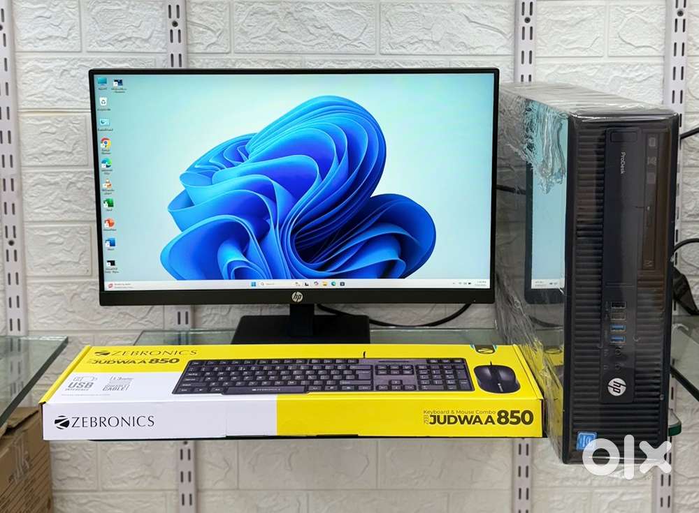 HP i7-6TH 22 INCH IPS BORDERLESS MONITOR 256GB 8GB COMPUTER PC DES