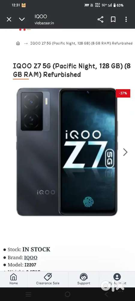 iQOO z7 5g new condition for sale!