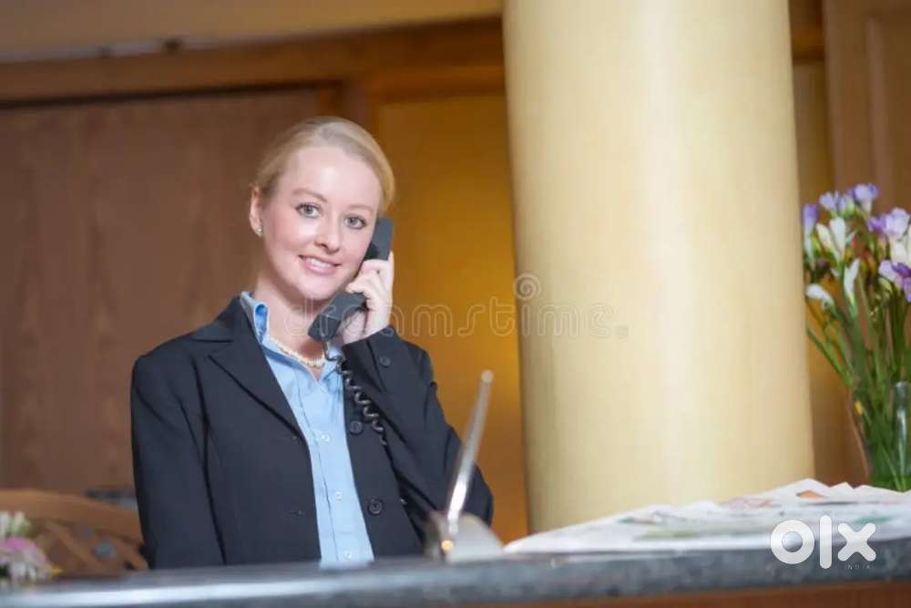 Receptionist job female office work