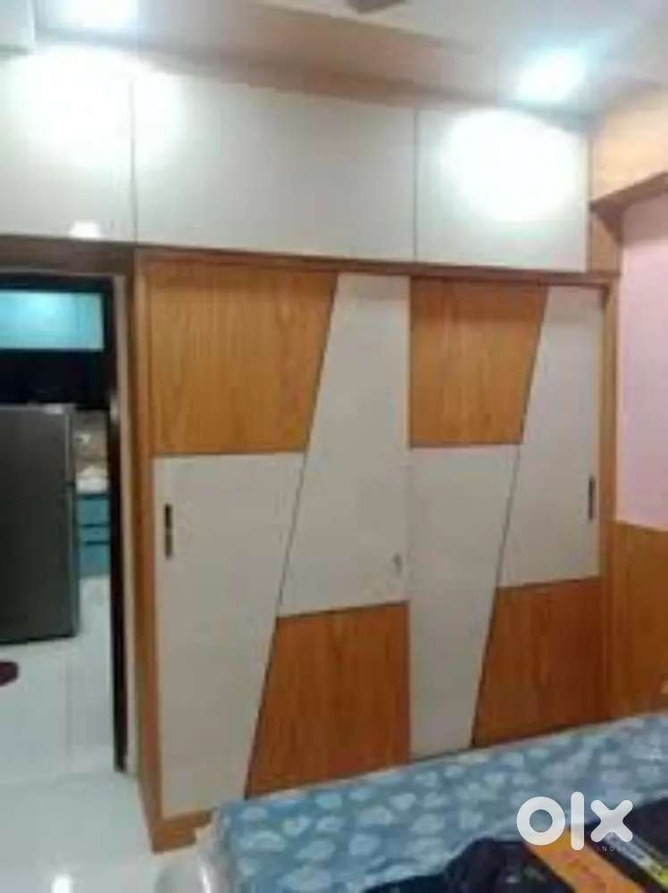 Flats office Banglow in complete furnitures pop colour work