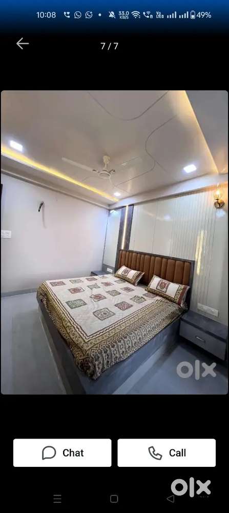 3bhk furnished flat High rise building malviya nagar