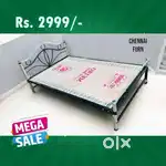 Cot , steel cot , single , double, queen size , King Size Bed @ C er