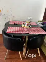 Dining Table 4 Seater with cushioned chairs