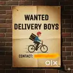 Active delivery boys needed