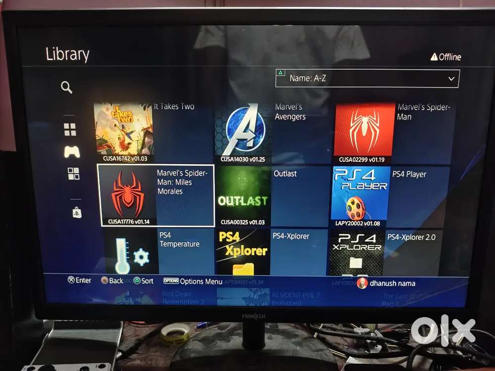 PlayStation 4 Slim 9.60  with Controller 19 games