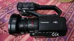 panasonic cx7, with Diety boom mic. Deadly combo for recording