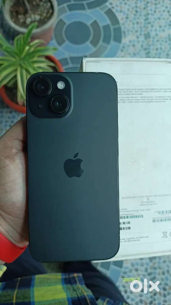 256gb iPhone 15 in Warranty 2 Months Box Bill Cable Fix Rate 42500