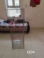 Unused birds cage is 5*2 with two door and also space of food bowl.