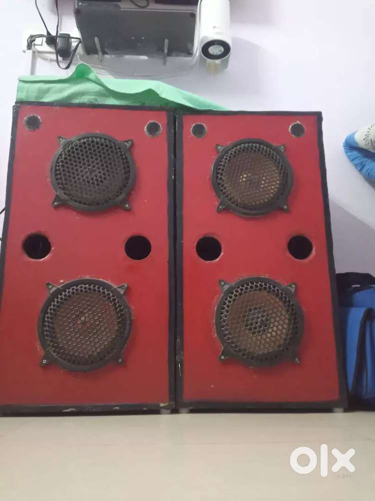 Dual 8inch powerful home sound setup for outdoor and indoor