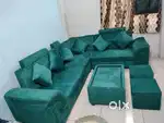 Unique Sofa with centre table, two puffy and Six Pillow