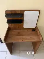 Office Table with Whiteboard & Bookshelf