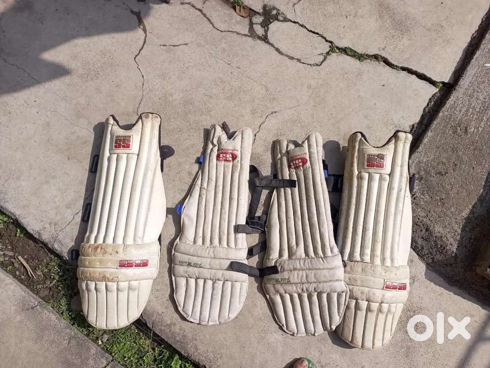 Cricket pad, gloves, bag, helmet