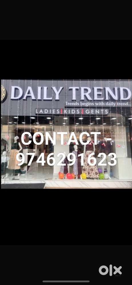 Wanted sales girl Timings 9am-8PM
