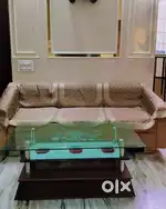 Glass tea table