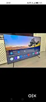 43 inch smart android frameless led tv with 600 channel free