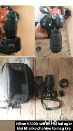 Dslar nikon 5300d good condition agar kissi ko chahiye to msg kre
