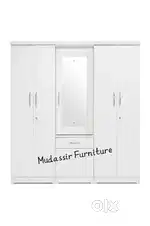 5 Door Wooden Wardrobe 6x6 with Mirror & Locker  Factory Price