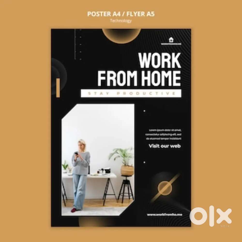 Work from home office work online