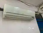 1 ton split AC with warranty and good condition