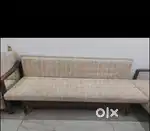 Wooden sag sofa set