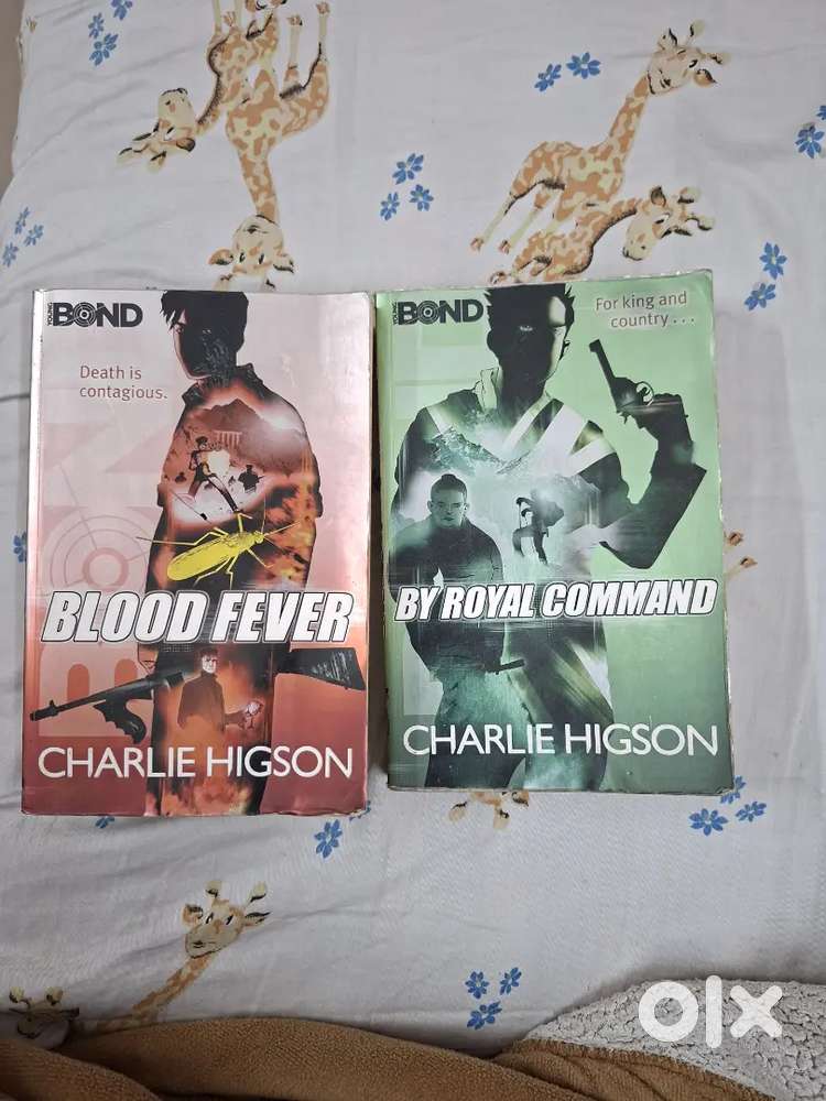 Young bond books by Charlie higson blood fever and by royal command