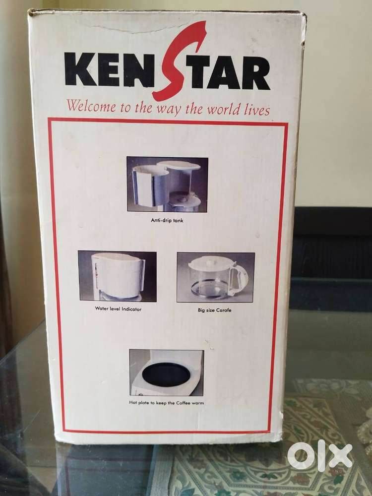 Kenstar Anti drip coffee maker, unused, Model number CM -9709 A