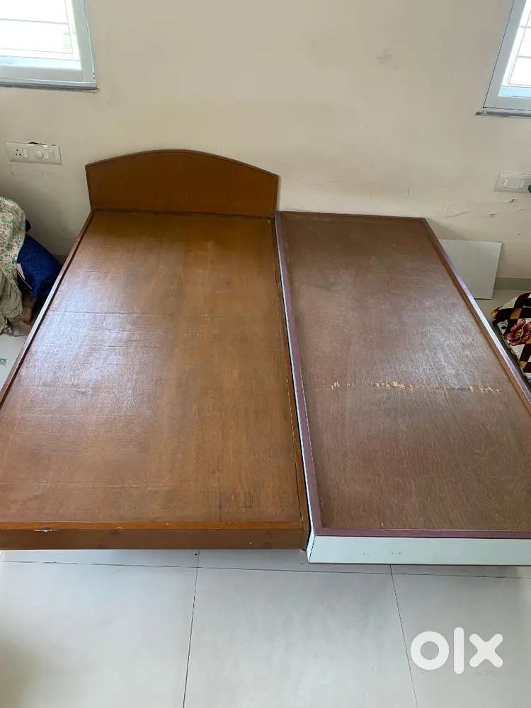 Fridge and Bed