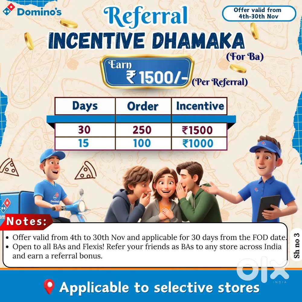 DELIVERY BOYS & GUEST SERVICE REPRESENTATIVE