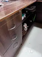 Wooden cash counter for shop