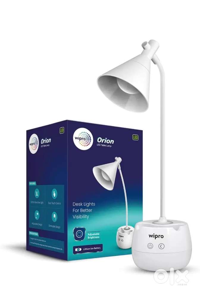 Wipro Orion 6w Rechargeable LED Table lamp