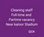 Cleaning Staff vacancy full time and partime
