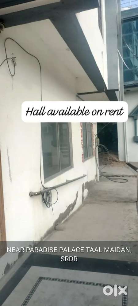 HALL AVAILABLE ON MONTHLY RENTAL BASIS