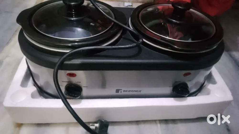 BERGNER SUPREME Twin Pot Slow Cooker (2×1.5L).