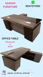 SAIRAM FURNITURE new executive director office table with side table