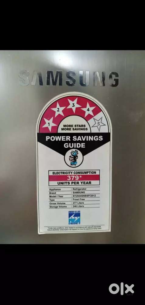 Samsung 4 star 277 litre fridge for immediate sale
