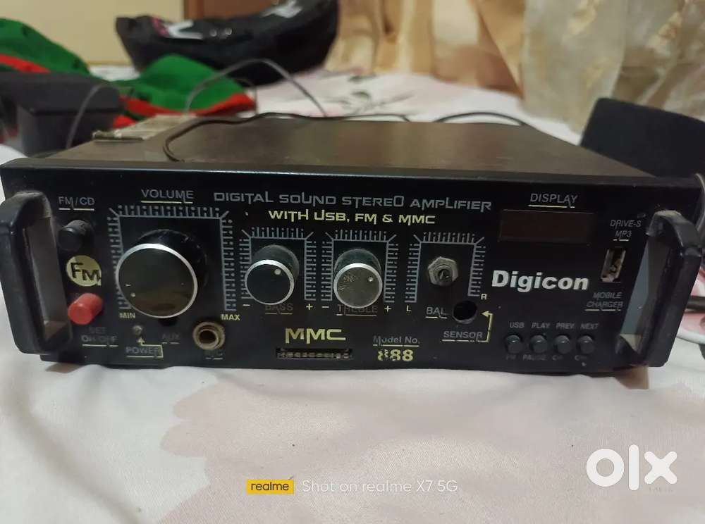 Because I have buy new,and a machine feature 4,connection big speaker