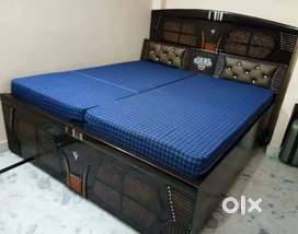 Double bed with mattress