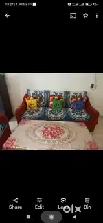 Sofa set with centre table