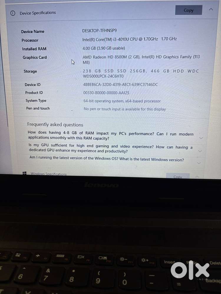 I want to cell my lenovo leptop