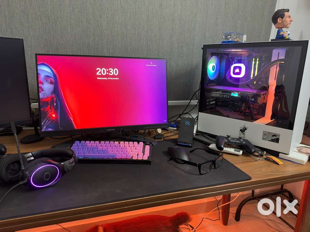 Ryzen 7 RTX 3070 PC with monitor